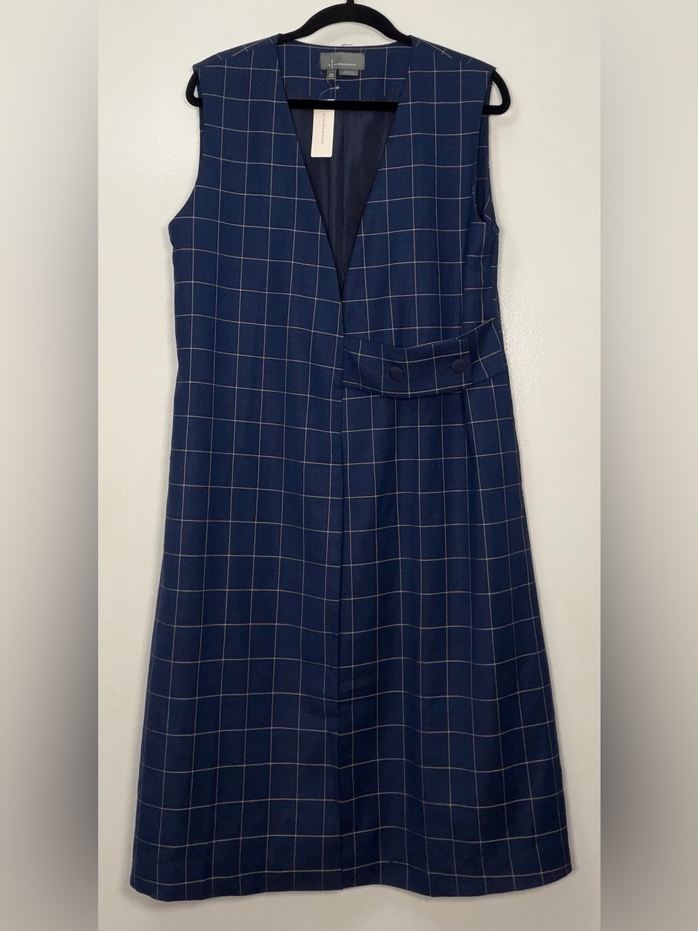 🆕 Anthropologie Navy Longline Mensware Vest